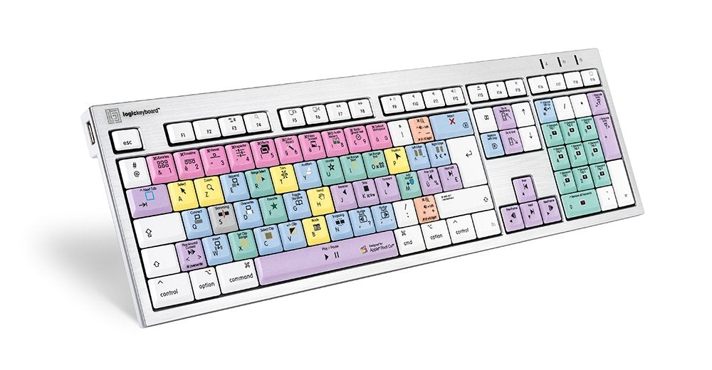 EAN 5707795015145 - Logickeyboard LKB-FCPX10-CWMU-FR teclado Oficina USB AZERTY Francés Multicolor imagen 1