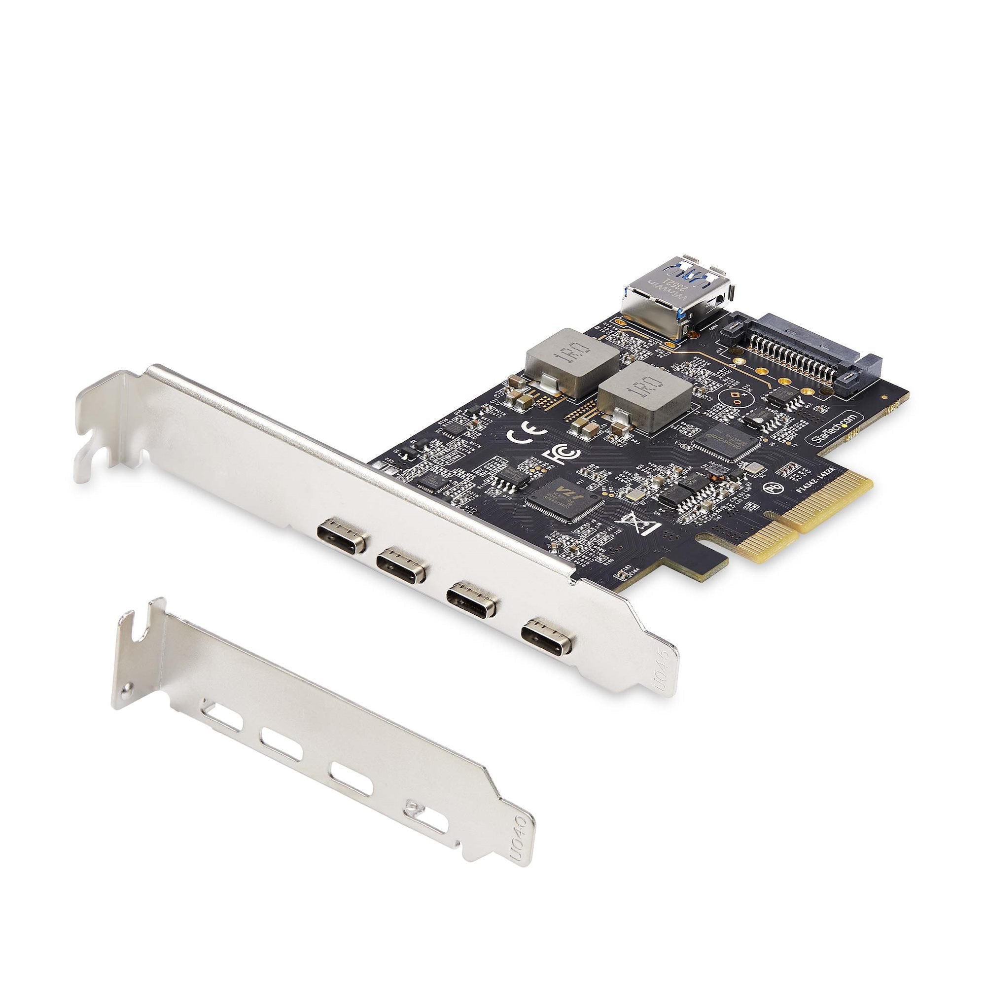 Tarjeta Pcie Startech.Com De 5 Puertos Usb De 10gbps 4x Usb-C / 1x Usb-A - Hub Concentrador Interno Usb 3.2 De 10gbps - Tarjeta Pci Express 4 Puertos Usb Tipo C 1 Puerto Usb-A - Windows/Mac/Linux
