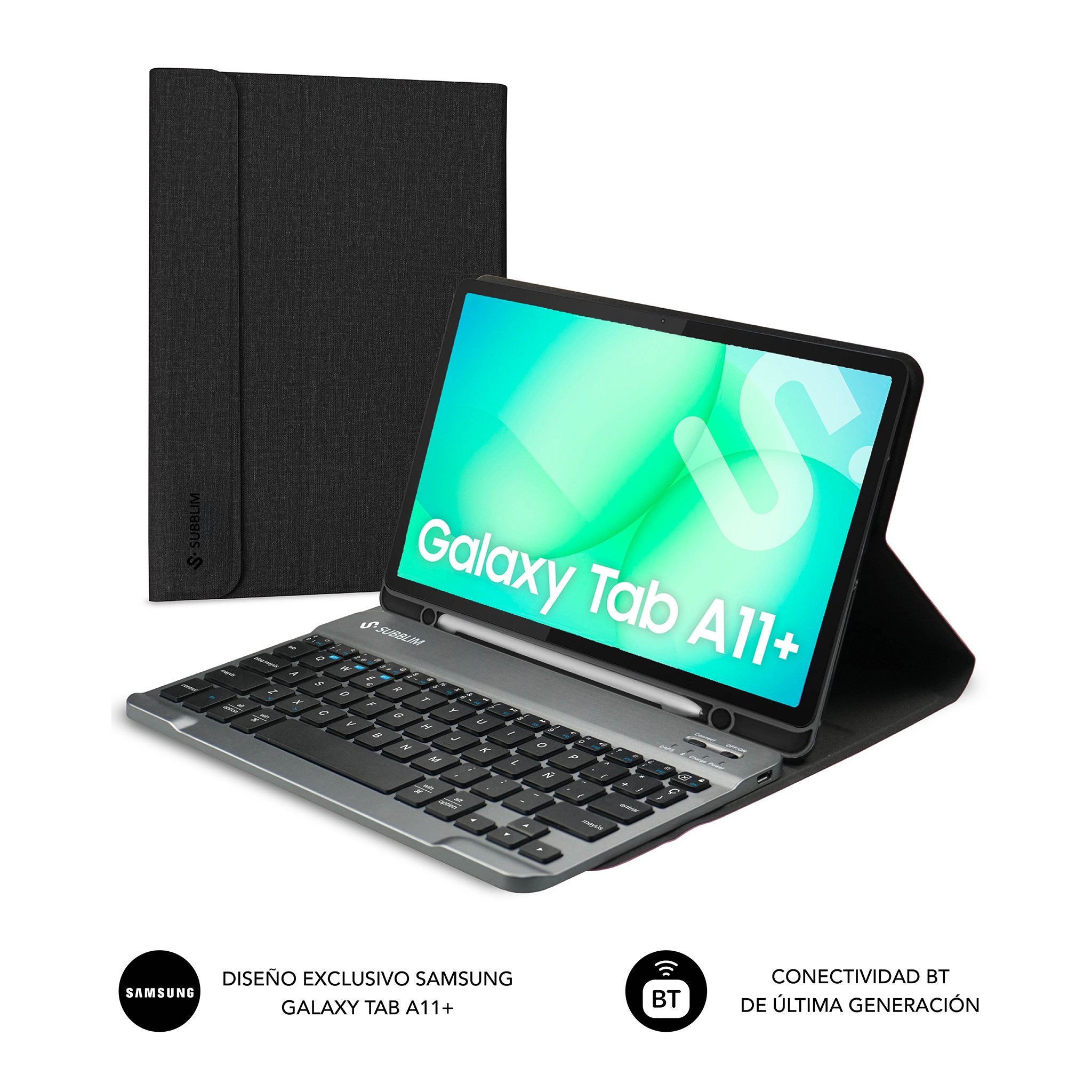 EAN 8436586743772 - SUBBLIM SUBKT3-BTS070 funda para tablet 27,9 cm (11") Libro Negro imagen 6