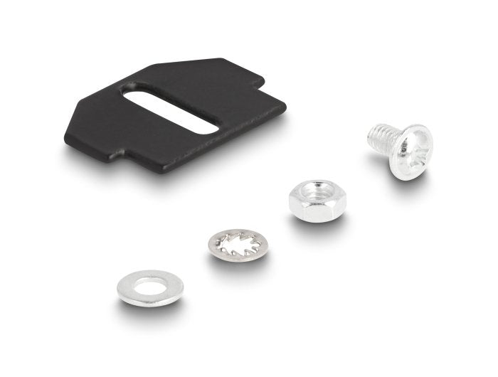 Delock Lwl Halterung Für Bodentank 18 Port Für Sc Simplex Lc Duplex Kupplungen Schwarz