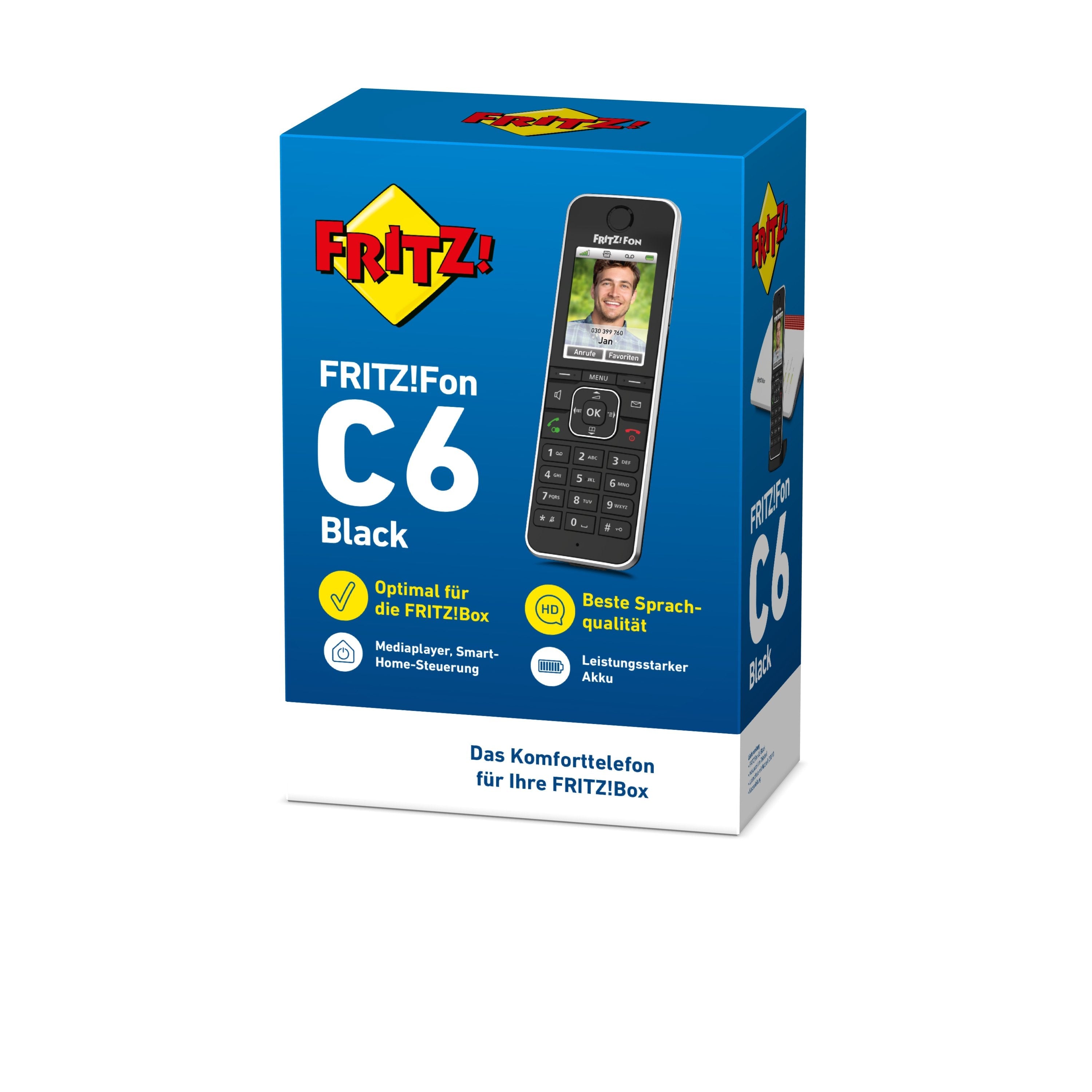 EAN 4023125029646 - Fon FRITZ! C6 Teléfono DECT Identificador de llamadas Negro imagen 4