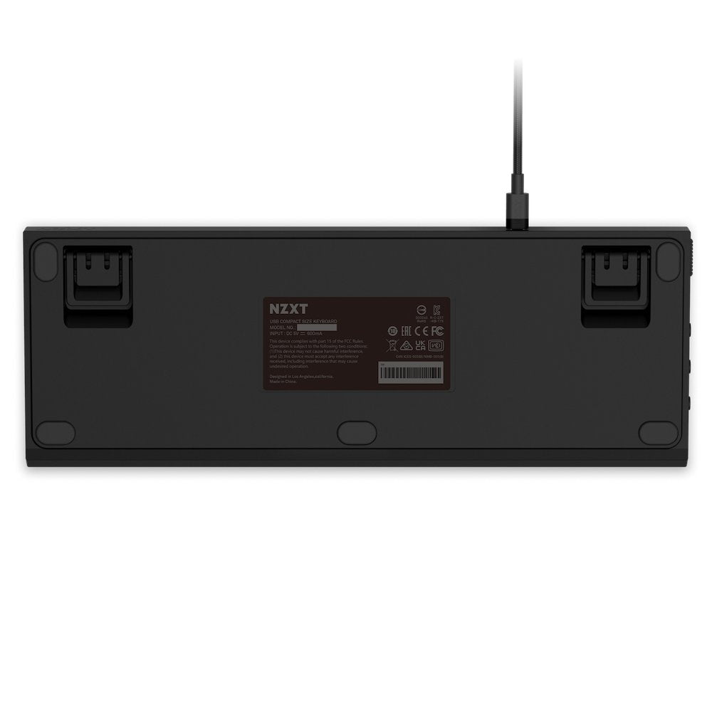 Teclado Alemán Nzxt Function Minitkl Usb Qwertz Negro, Blanco