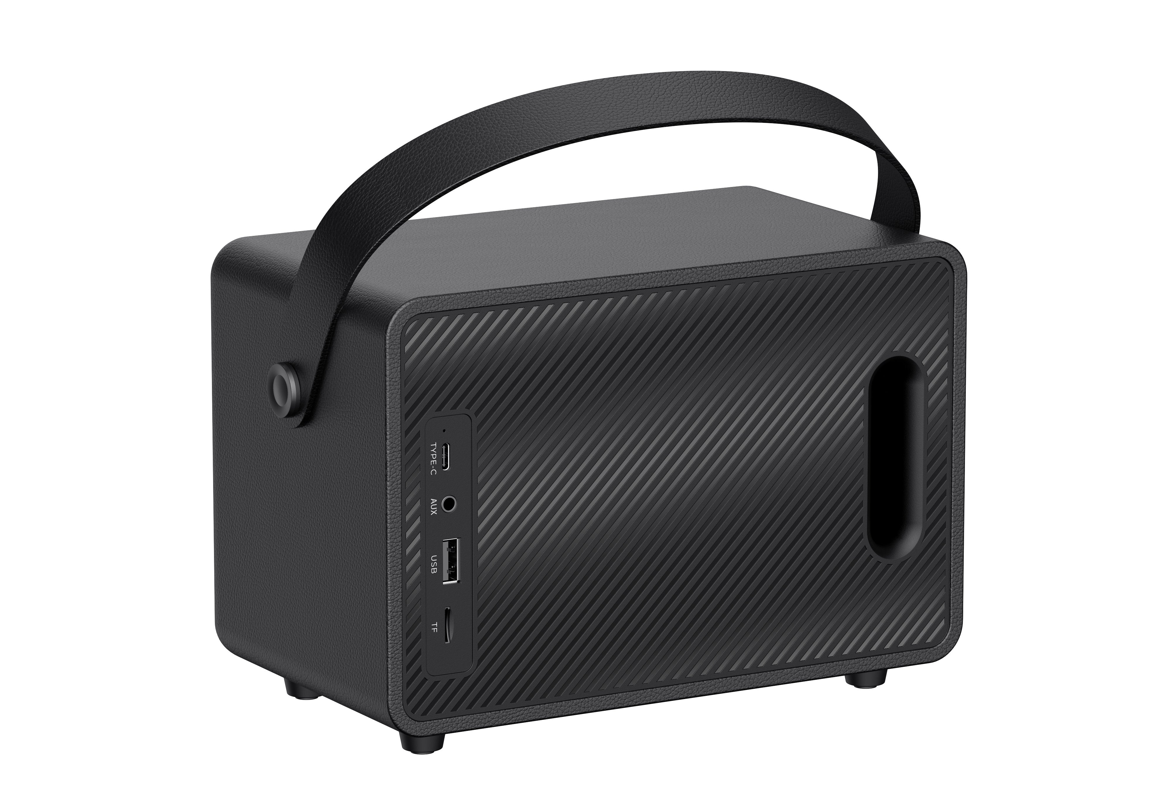 Altavoz Havit Bluetooth Retro, Sk907bt, 30 W, Batería 25 Horas, Tws, Usb/Tf/Aux, 198 X 127.5 X 148 Mm