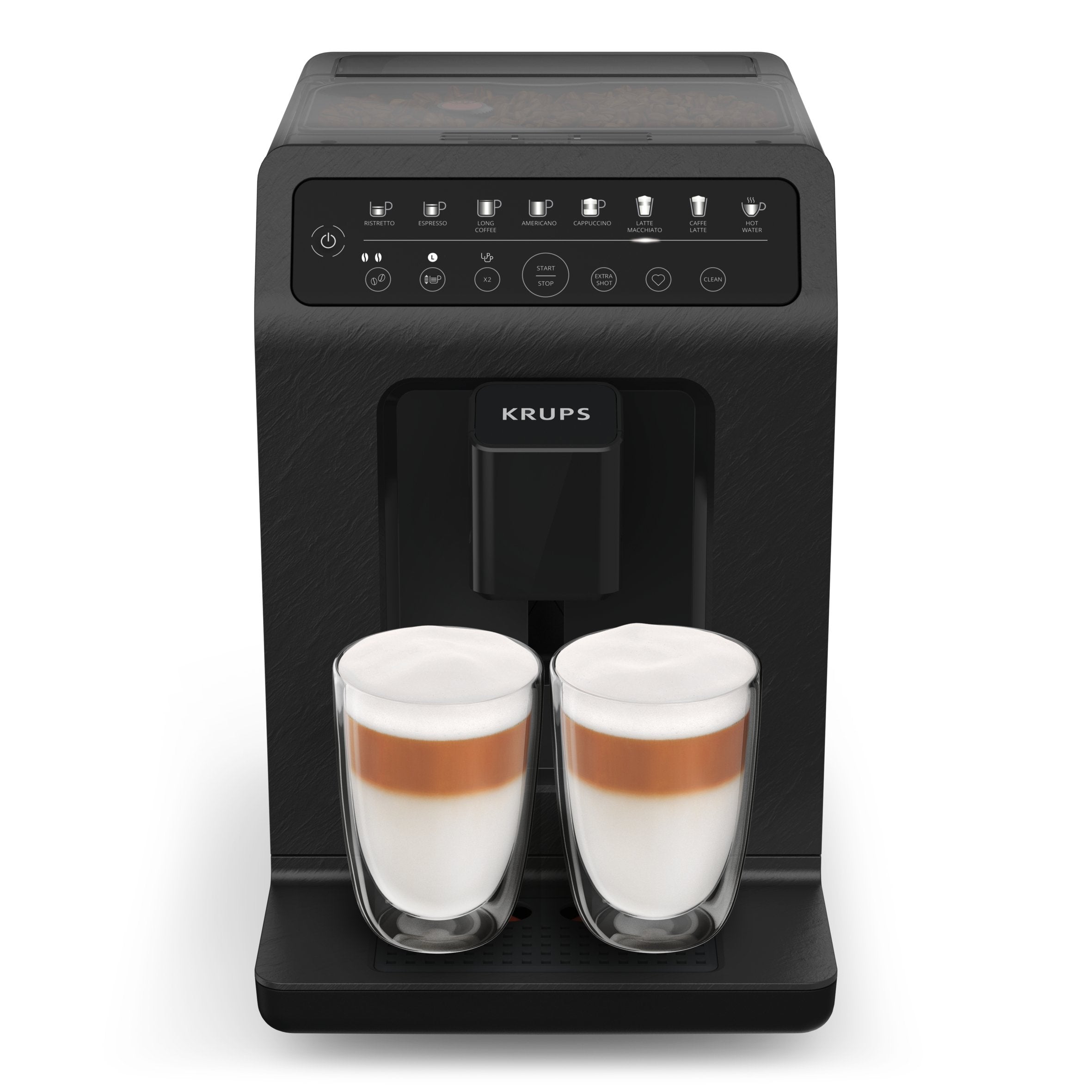 Cafetera Expreso Krups Evidence Eco-Design 1450w 15 Bares Negra