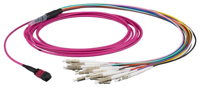 Efb Mtp(F)-Lc Trunkcable Om5 12 Fasern Typ B Lszh Limettengrn 7,5m