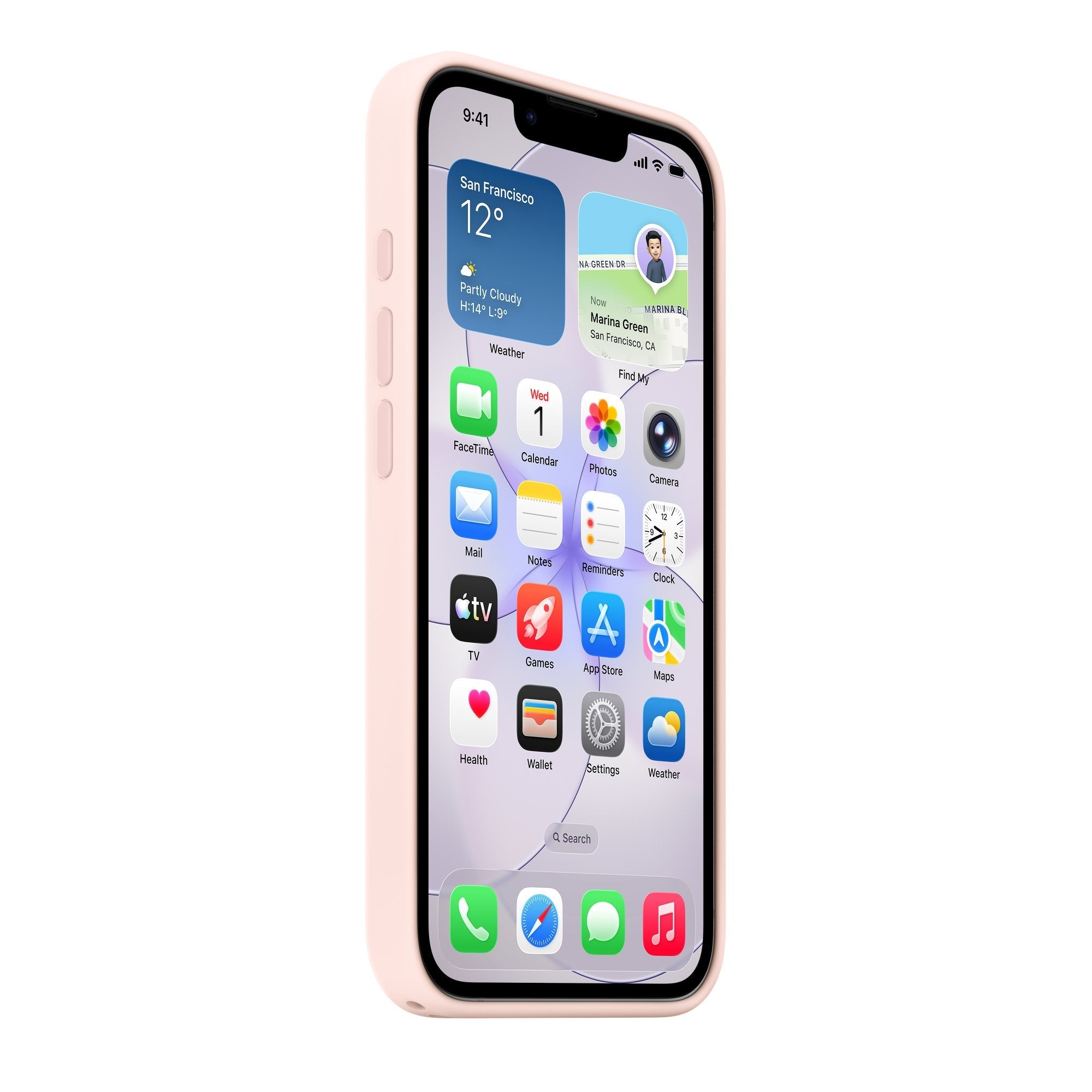 Etui Silikonowe Z Magsafe Do Iphonea 17e - Jasnorózowe