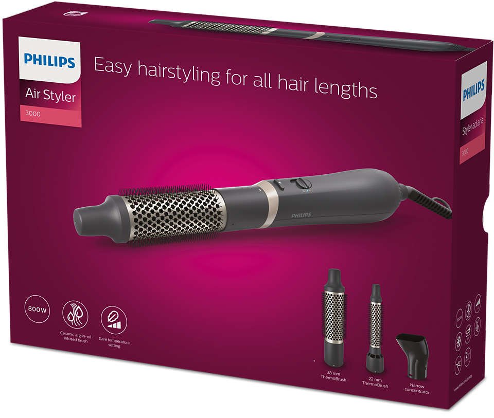 Philips Bha301 00 Hair Styler, Black