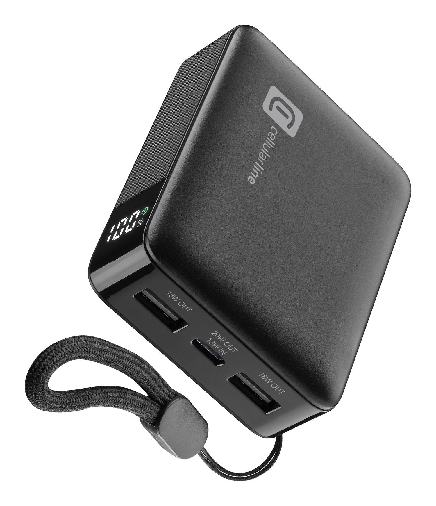 Cellularline Powerbank Telco 10000mah Lcd Fast 20w 2 Usb-C/ 1 Usb-A