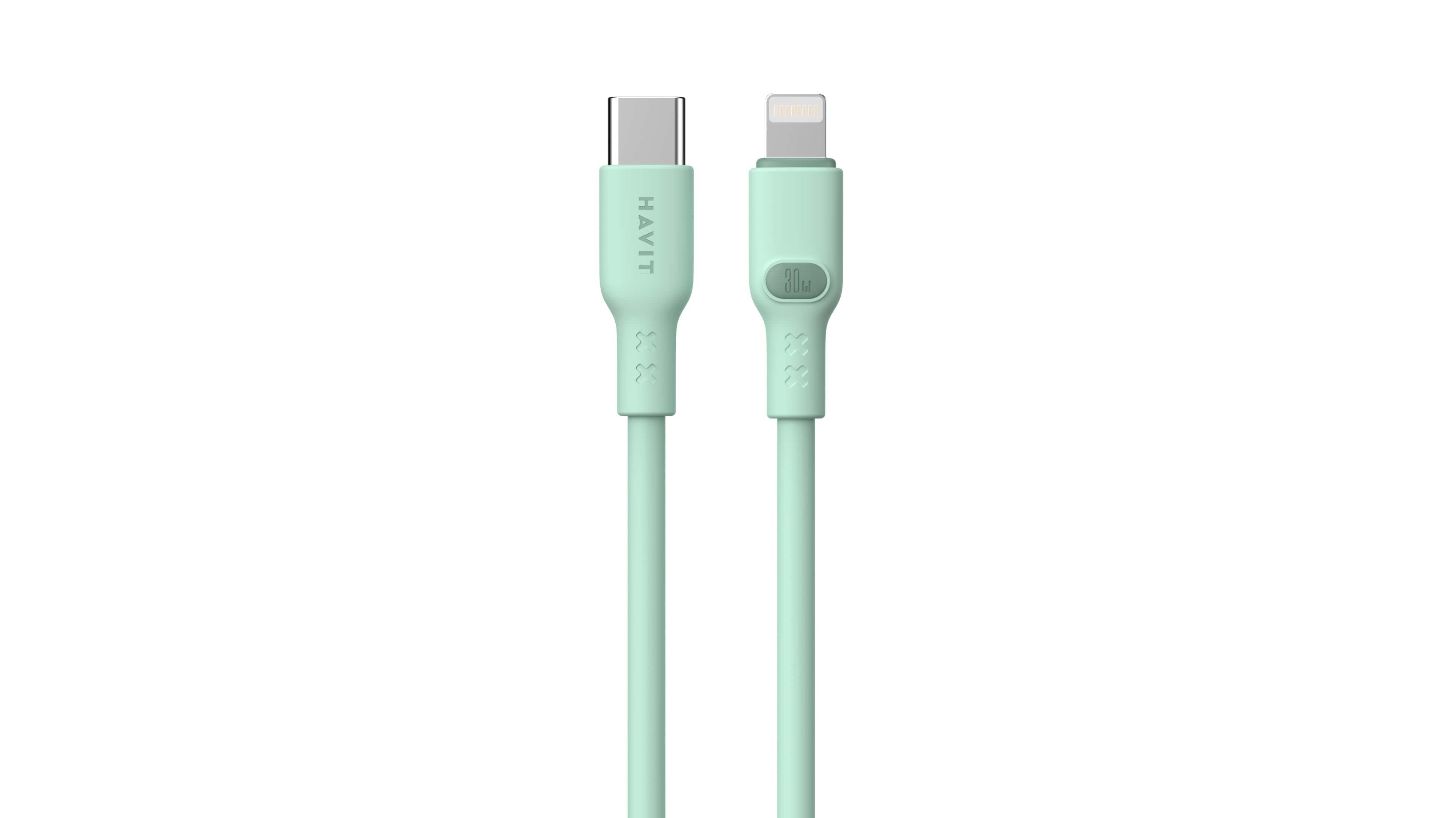 EAN 6939119066222 - Havit 6939119066222 cable de conector Lightning 1 m Verde imagen 1
