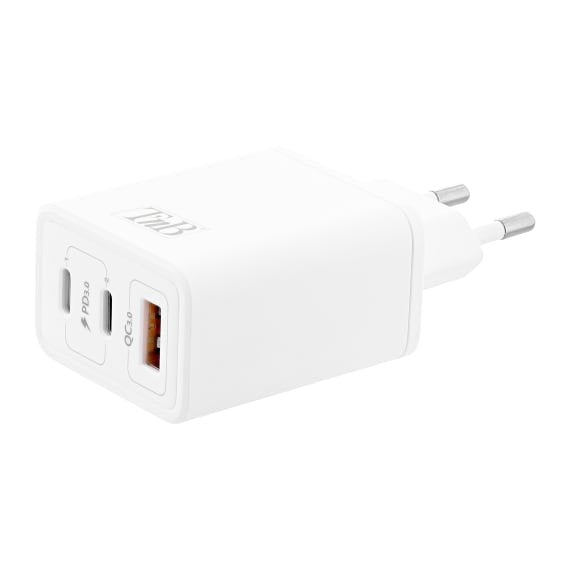 Tnb Cargador Gan Charger 2 Usb-C Power Delivery + 1 Usb-A 65w - White