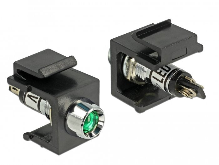 Delock Led Keystone Verde De 6 V, Negro 86456