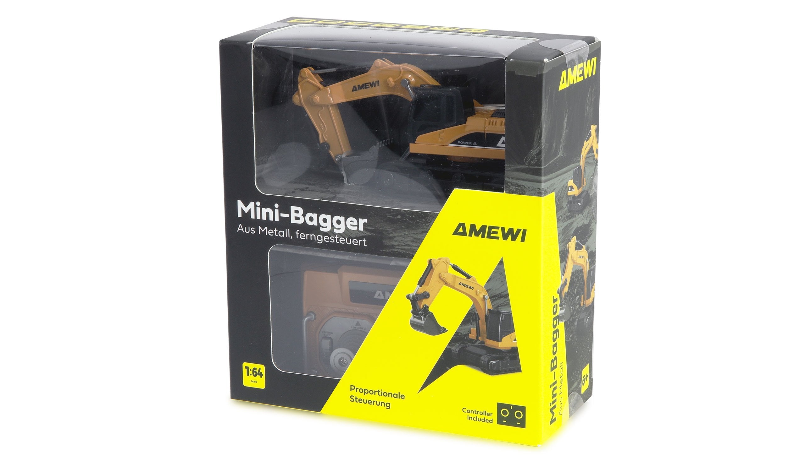 EAN 4262500346644 - Amewi 22744 modelo controlado por radio Excavadora Motor eléctrico 1:64 imagen 2