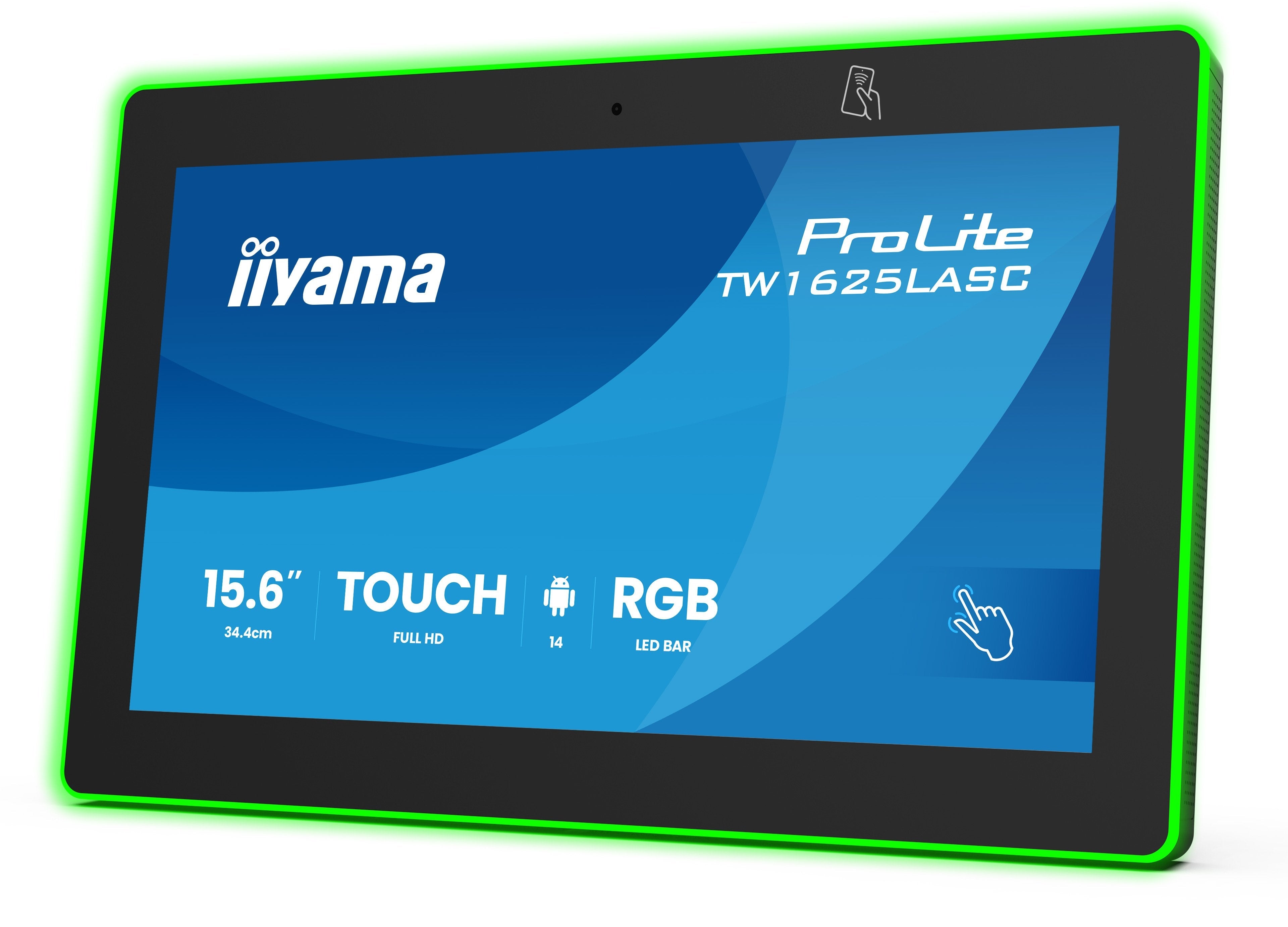 EAN 4948570125692 - iiyama TW1625LASC-B3PNR pantalla de señalización Panel plano interactivo 39,6 cm (15.6") LED Wifi 450 cd imagen 3