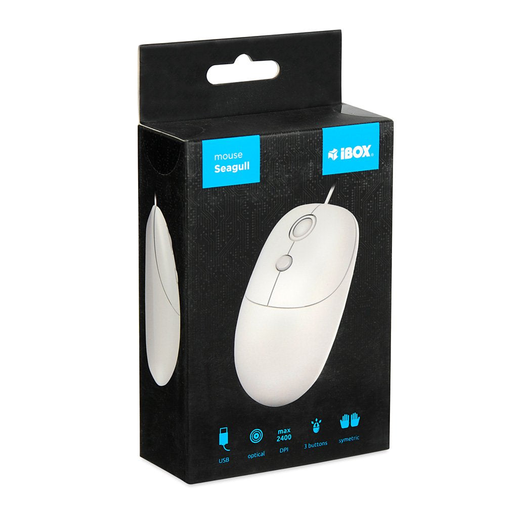 EAN 5903968680930 - iBox Seagull ratón Hogar Ambidextro USB tipo A Óptico 2400 DPI imagen 7