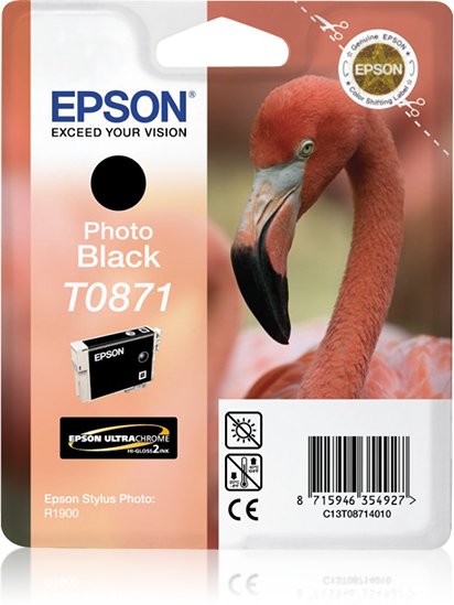 EAN 3610170000471 - Epson Flamingo T0871 cartucho de tinta 1 pieza(s) Original Foto negro imagen 1
