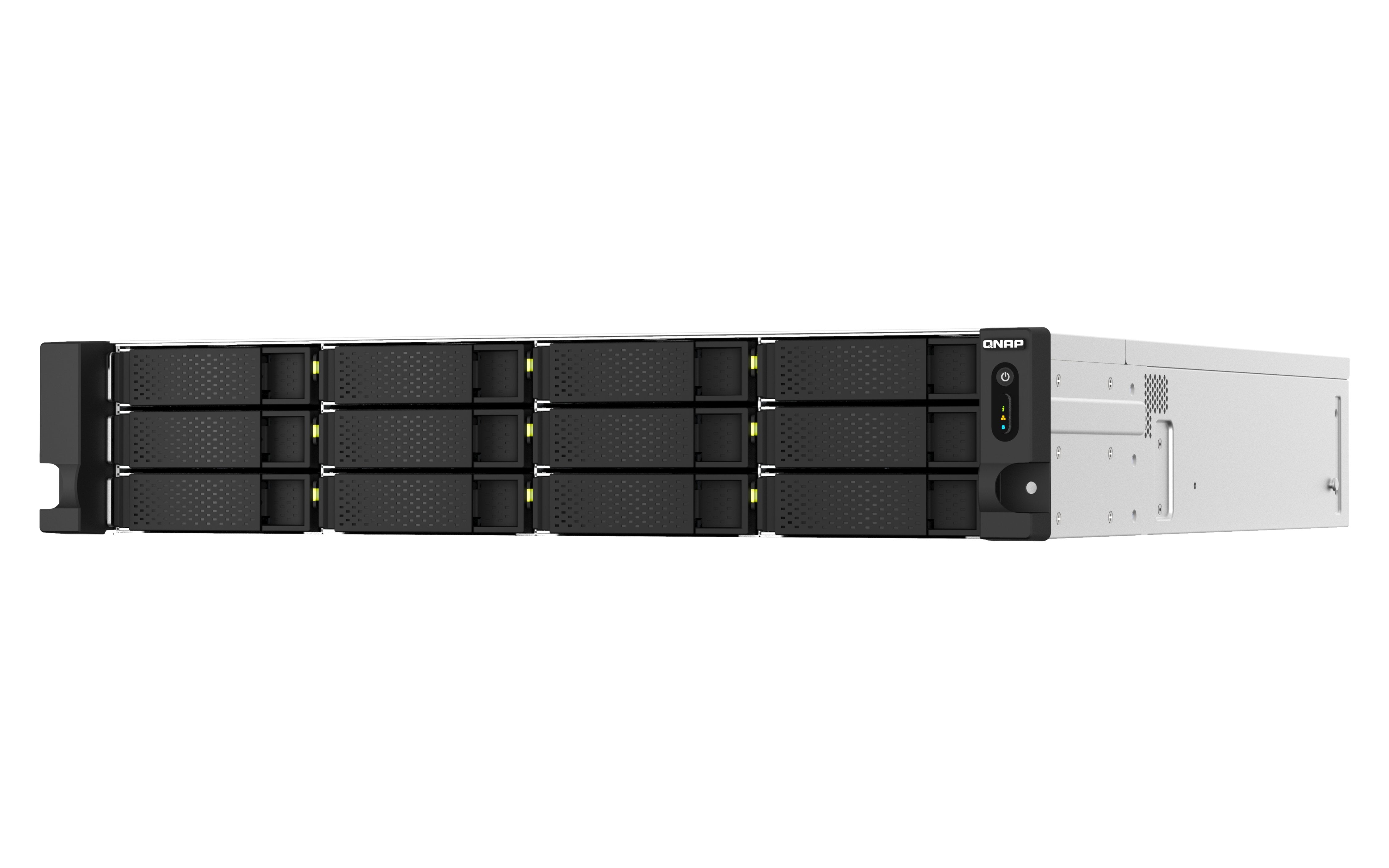 EAN 4711103082249 - QNAP TS-h1887XU-RP NAS Bastidor (2U) Intel Xeon E E-2334 16 GB DDR4 0 TB QuTS hero Negro, Blanco imagen 4