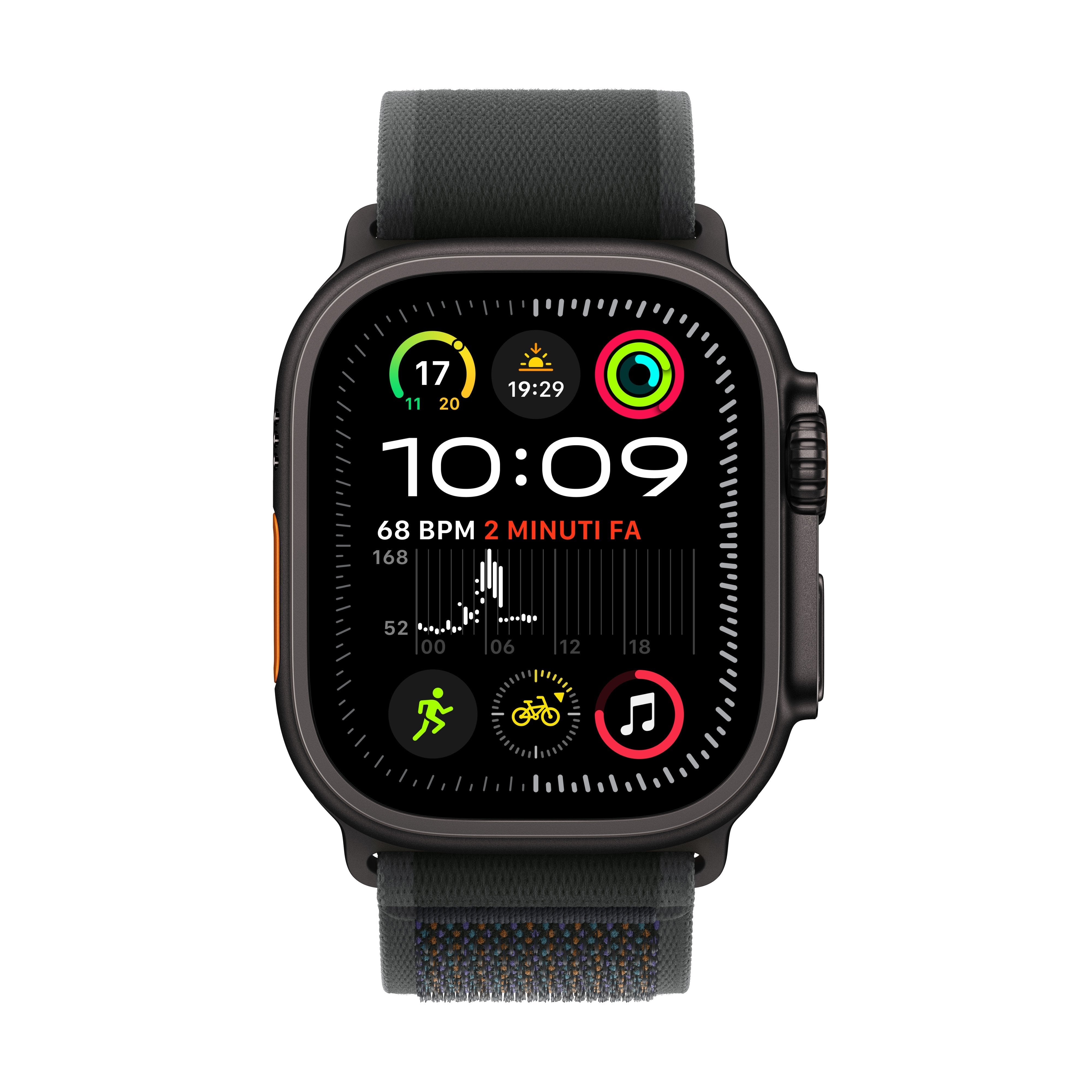 Apple Watch Ultra 2, Smartwatch Negro, 49 Mm, Trail Loop Negro M/L, Caja De Titanio, Celular Mx4v3fd/A