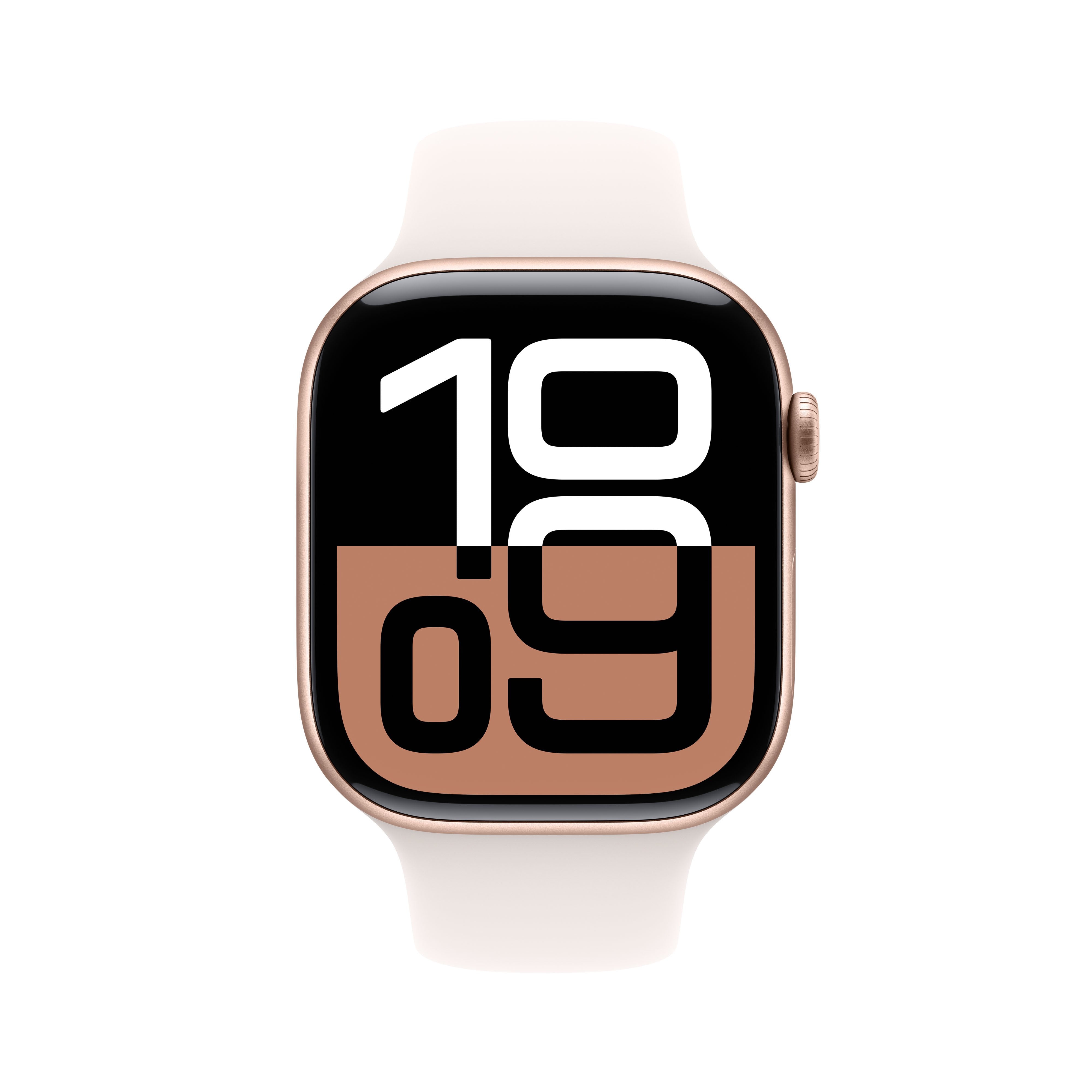 Apple Apple Watch Series 10 Gps + Cellular 46mm Rose Gold Aluminium Case With Light Blush Sport Band - S/M