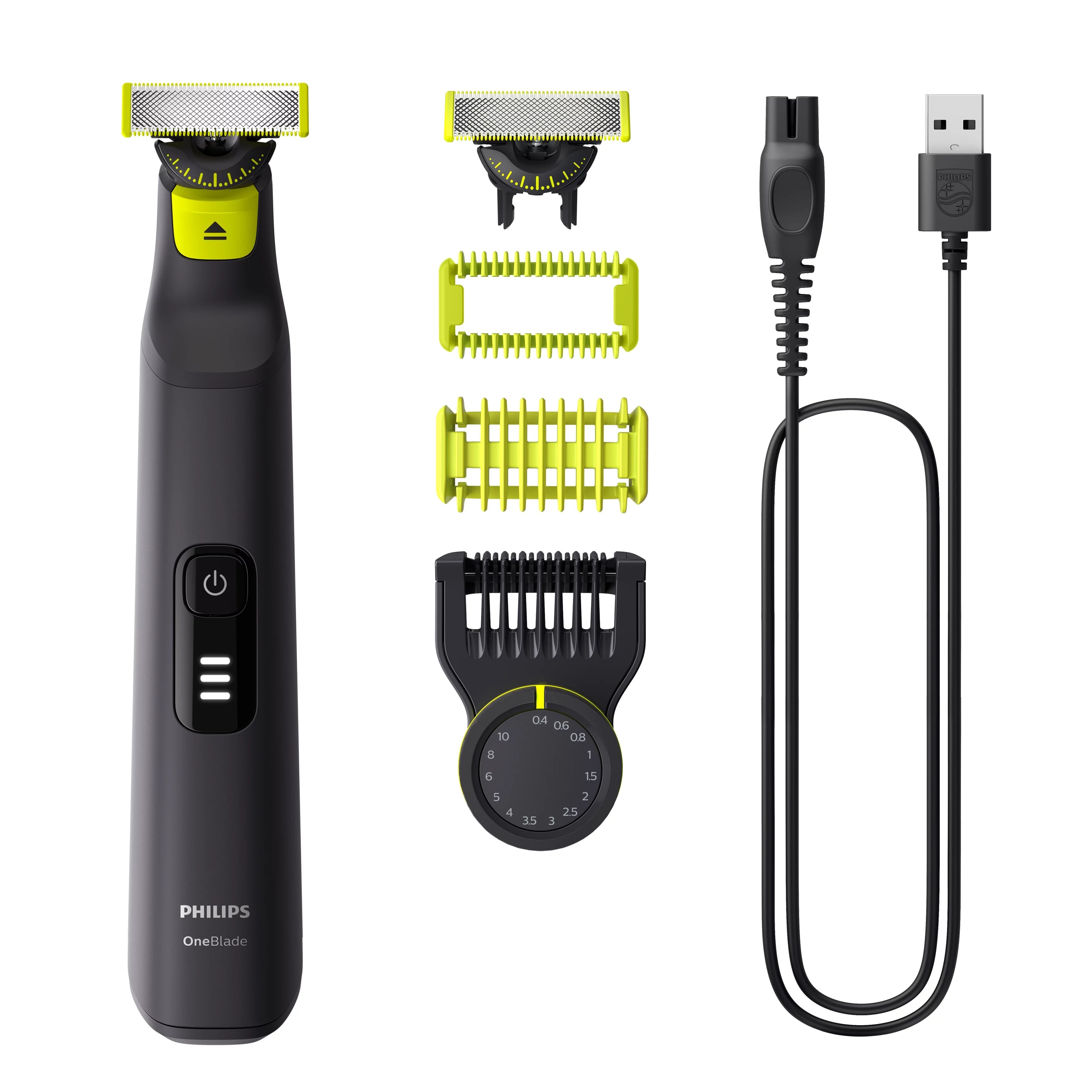 Afetadora Cortapelos Para Cuerpo Y Cara Philips Oneblade Pro 360 Face And Body Negra·