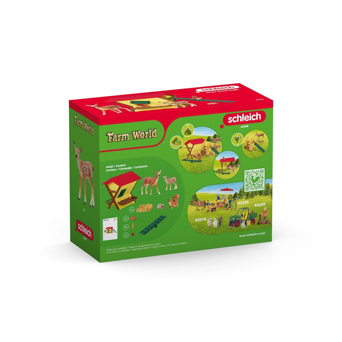 Figura Schleich Farm World Alimentando A Los Animales Del Bosque 42658