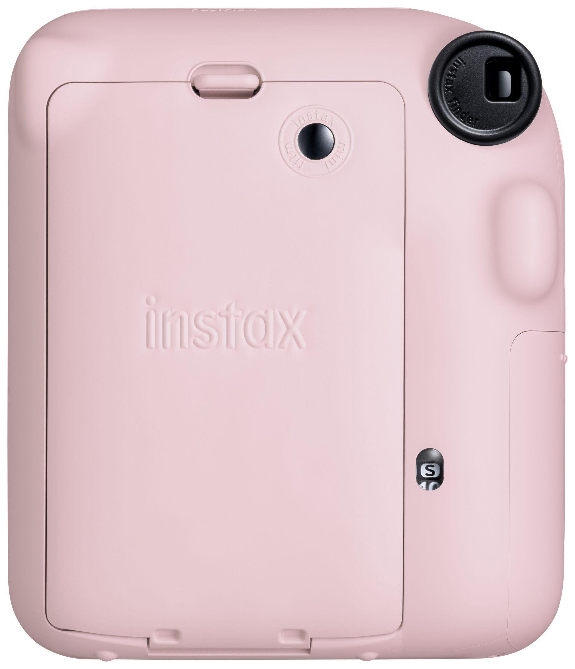 Fujifilm Instax Mini 12 Blossom Pink Camara Instantanea - Tamaño De Imagen 62x46mm - Flash Auto - Exposicion Automatica - Mini Espejo Para Selfies - Modo Primer Plano