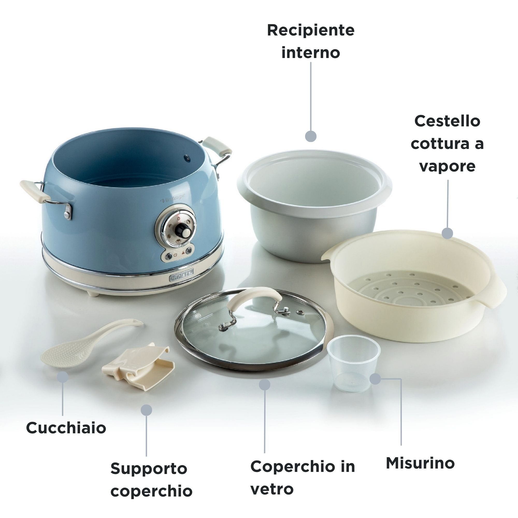EAN 8003705118485 - Ariete 2904/05 arrocera 3,5 L 700 W Azul claro imagen 10