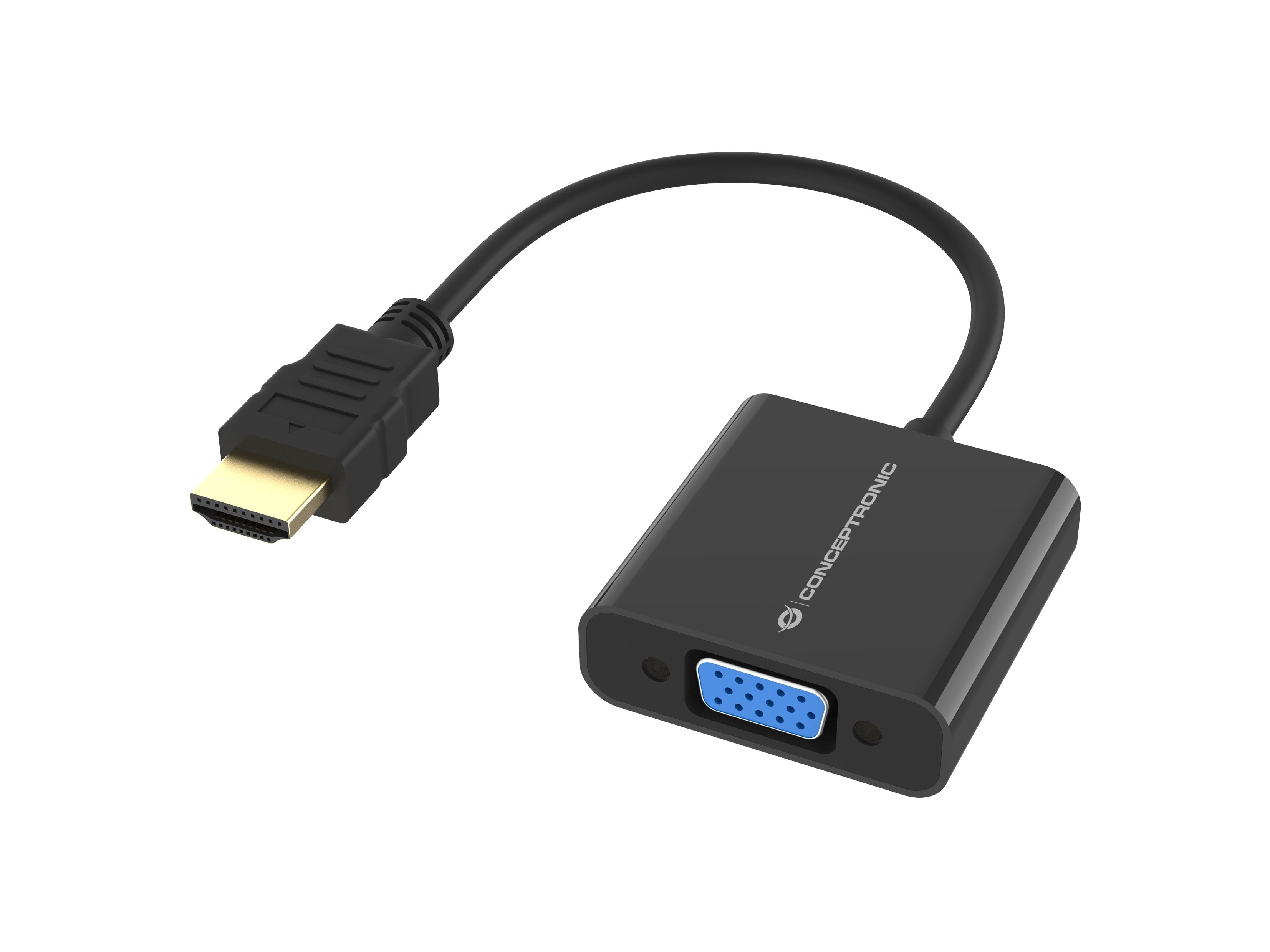 Adaptador Hdmi A Vga Conceptronic Abby20b 1080p 60hz