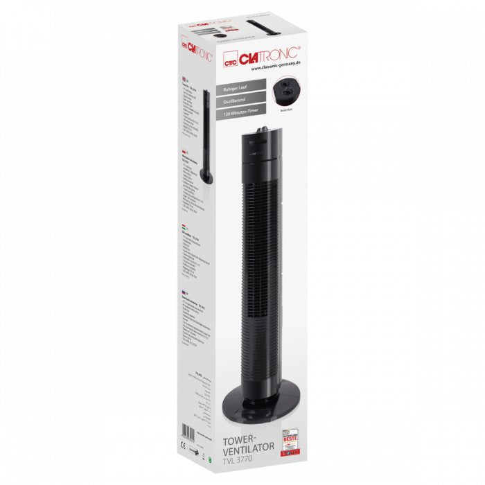 Ventilador Clatronic Tvl 3770 (Negro) Tvl 3770