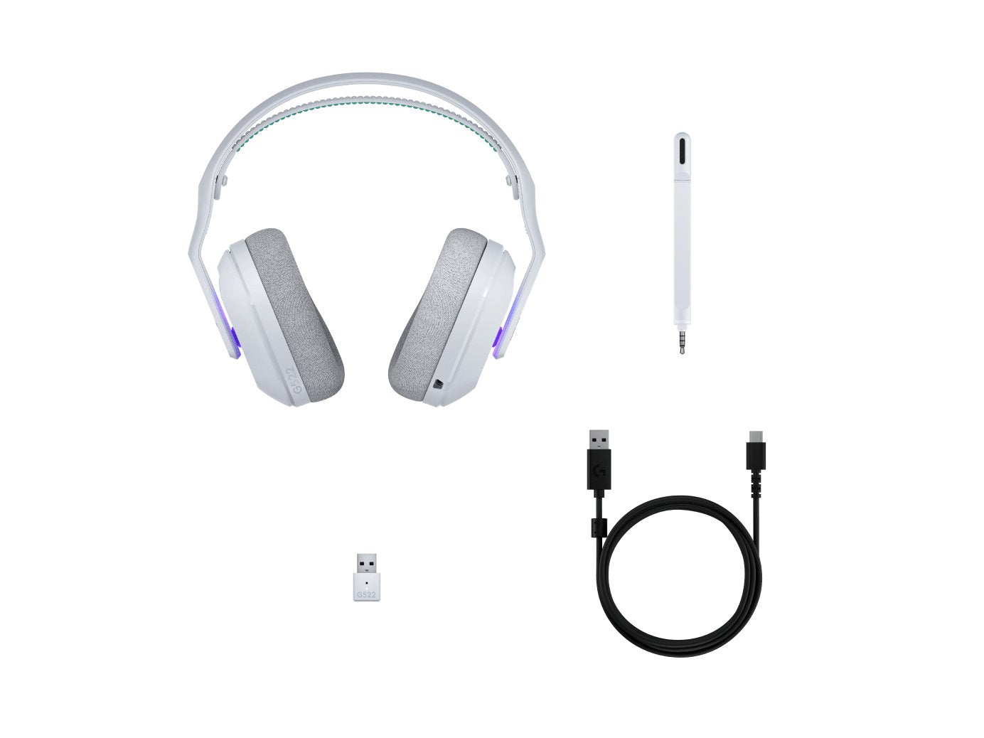 EAN 5099206131675 - Logitech G G522 Lightspeed Auriculares Inalámbrico Diadema Juego USB Tipo C Bluetooth Blanco imagen 6