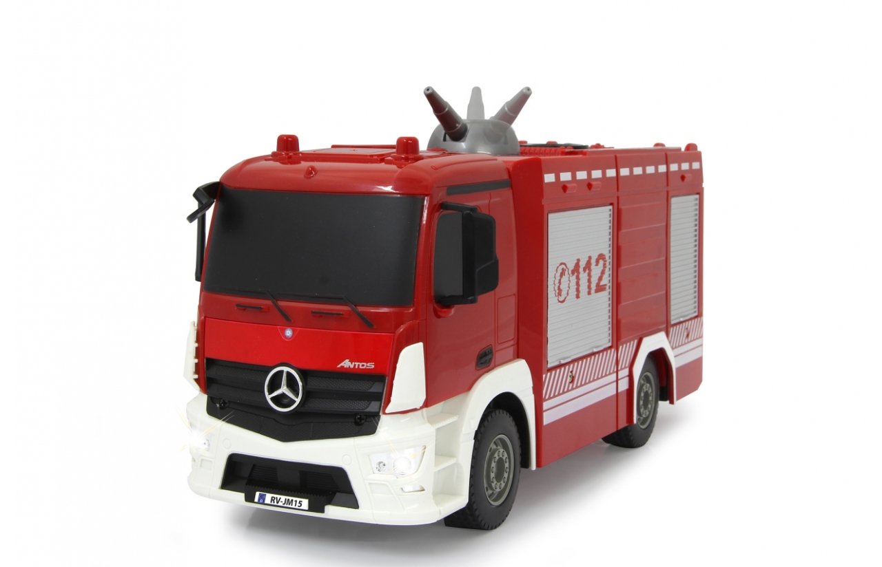 Jamara Fire Fighter Mercedes-Benz Antos Camión De Bomberos Motor Eléctrico 1:26, Radiocontrol