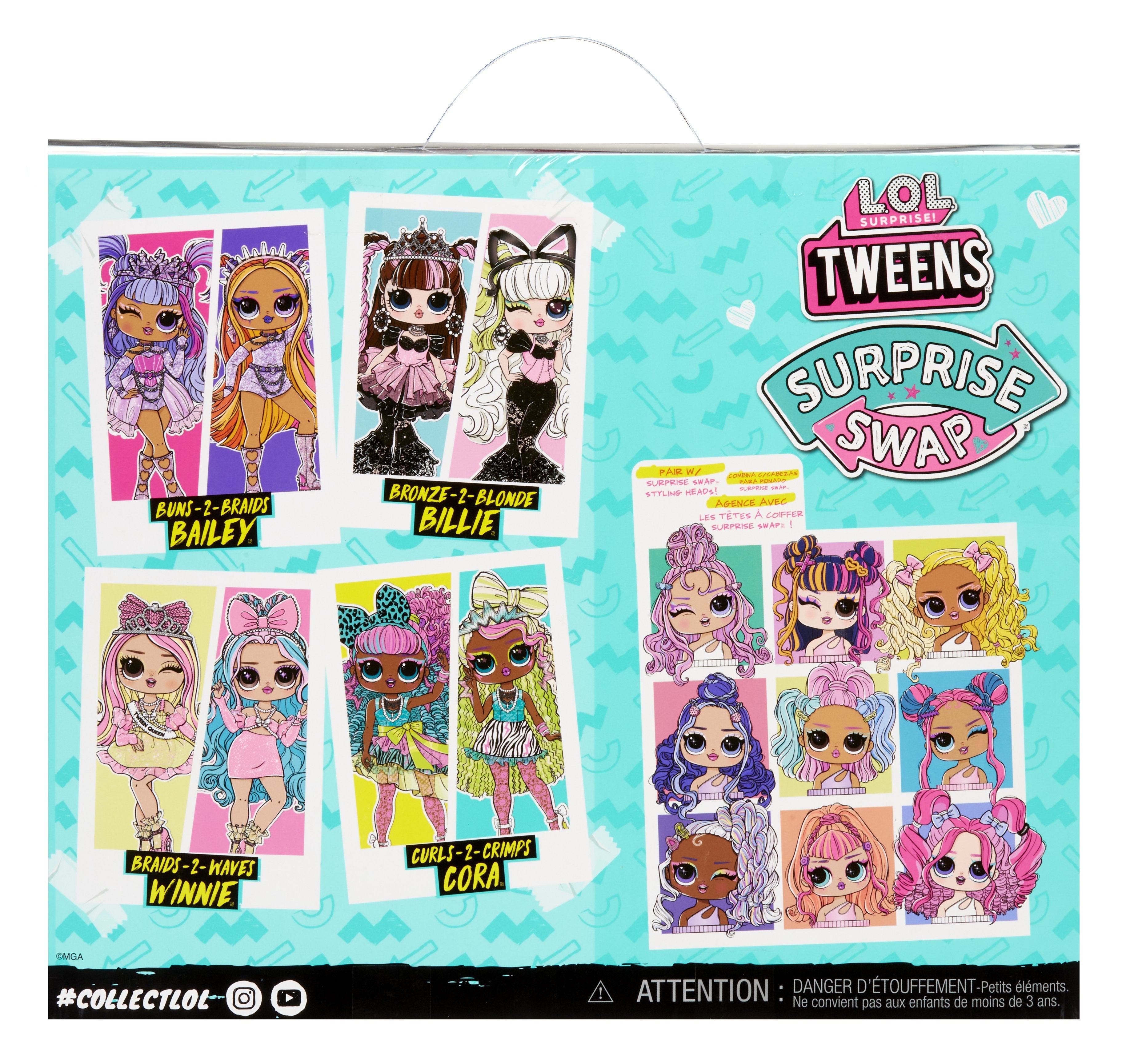 Muñeca Mga Entertainment Lol Surprise Tweens Surprise Swap Fashion Doll - Curls-2-Crimps Cora, 593263