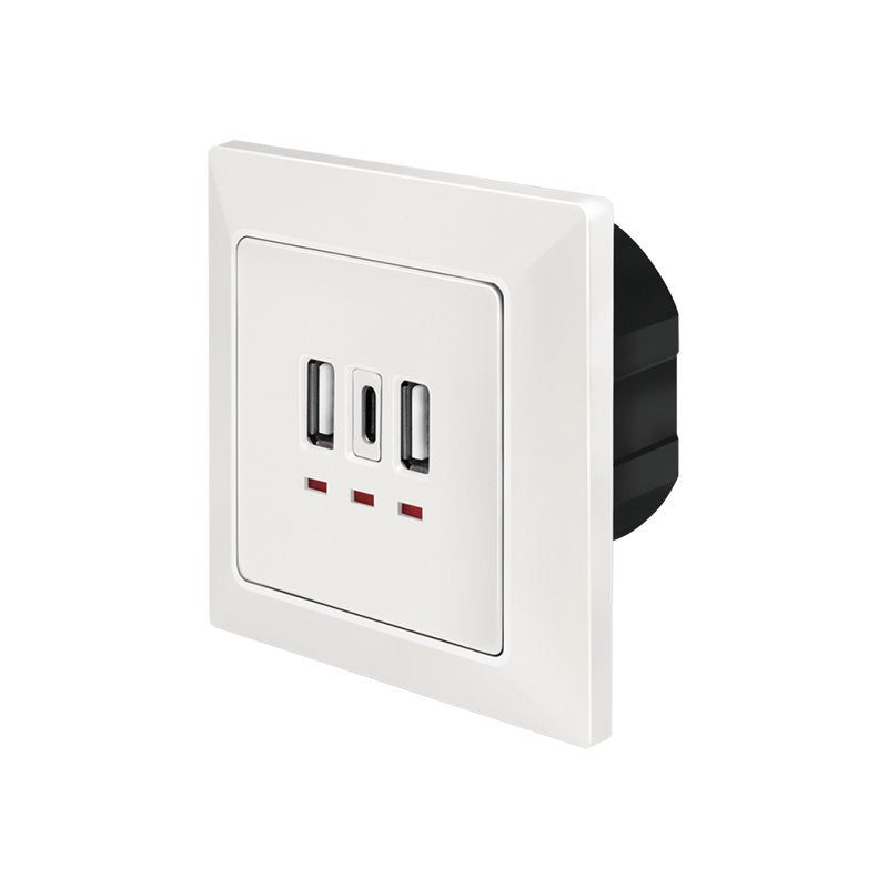 EAN 4052792061376 - LogiLink PA0254 toma de corriente 2 x USB A + 1 x USB C Blanco imagen 1