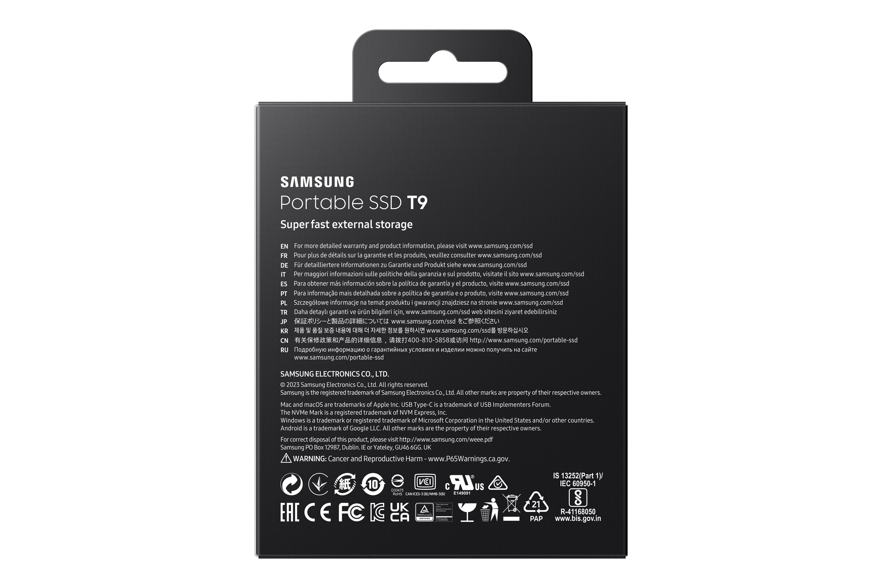 EAN 8806094914672 - Samsung MU-PG4T0B 4 TB USB Tipo C 3.2 Gen 2 (3.1 Gen 2) Negro imagen 9