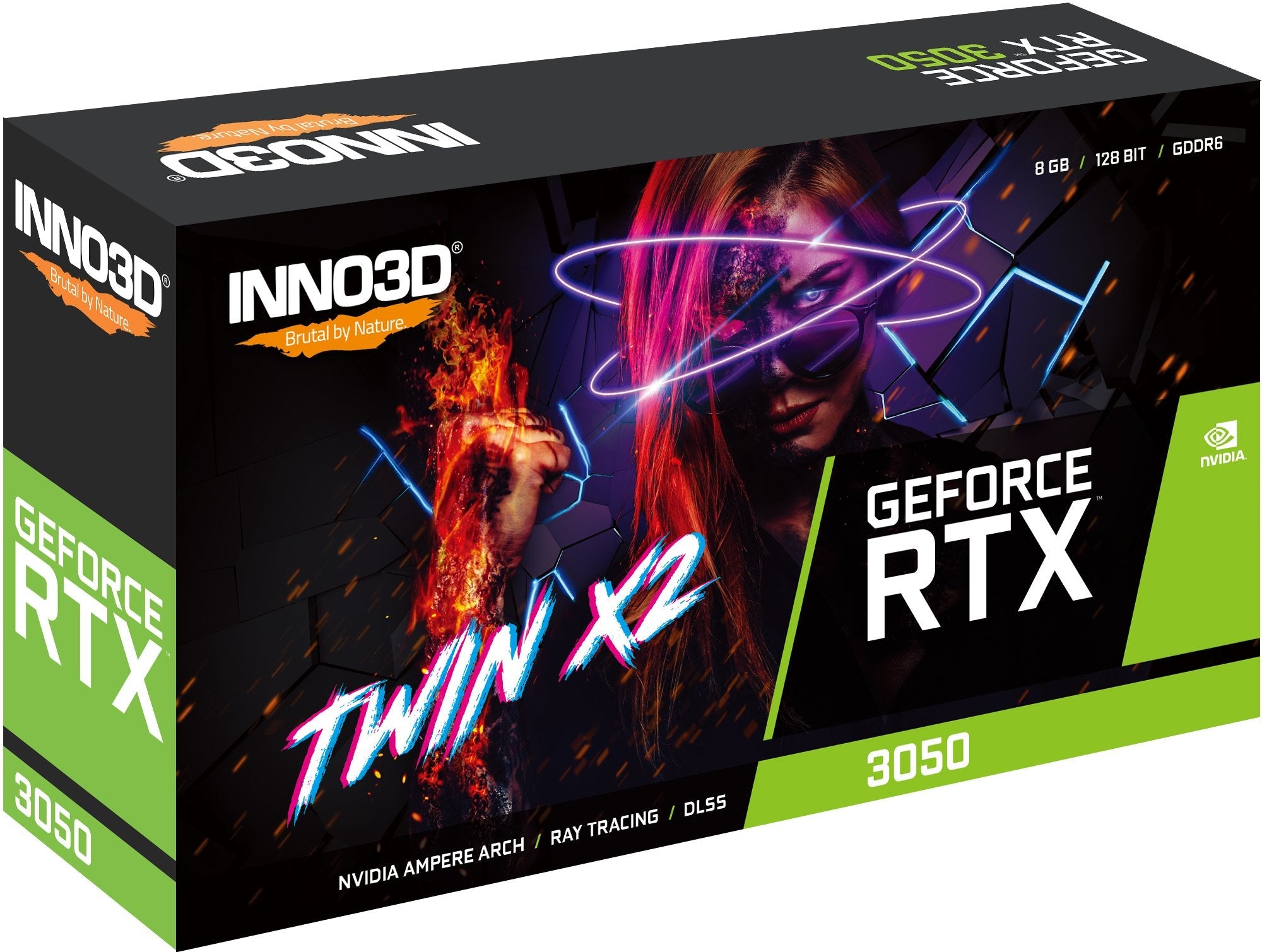 EAN 0835168003675 - INNO3D GeForce RTX 3050 Twin X2 NVIDIA 8 GB GDDR6 imagen 2
