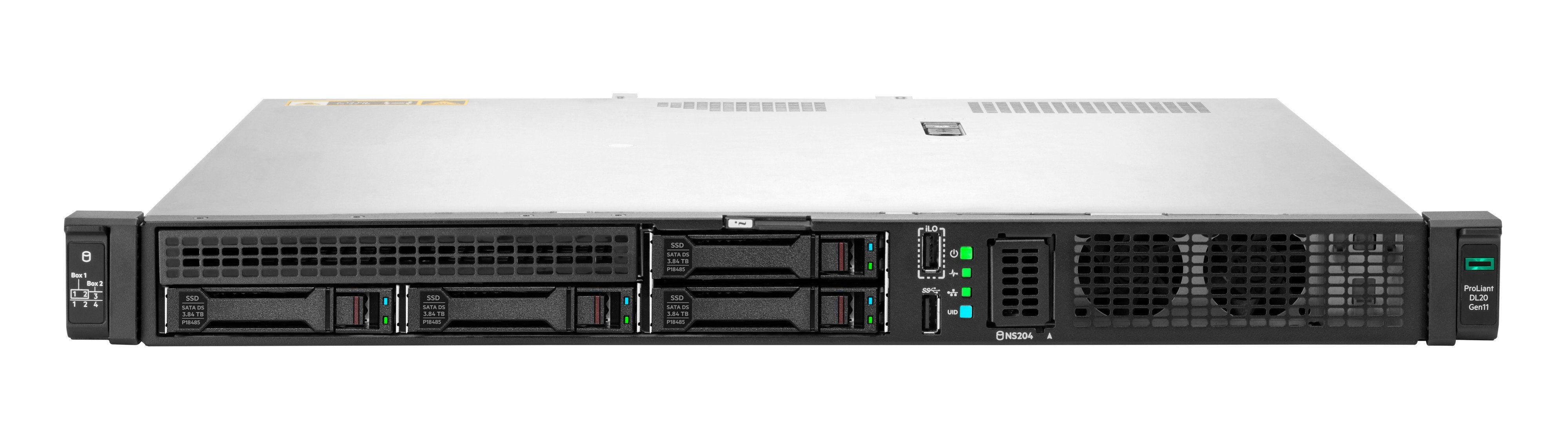 Hpe Proliant Dl20 Gen11 Servidor Se Puede Montar En Bastidor 1u 1 Vía 1 X Xeon 6333p / Hasta 5.2 Ghz Ram 32 Gb Sata Hot-Swap 2.5" Bahía(S) Sin Disco Duro Matrox G200 Gigabit Ethernet Sin So Monitor: Ninguno Smart Choice