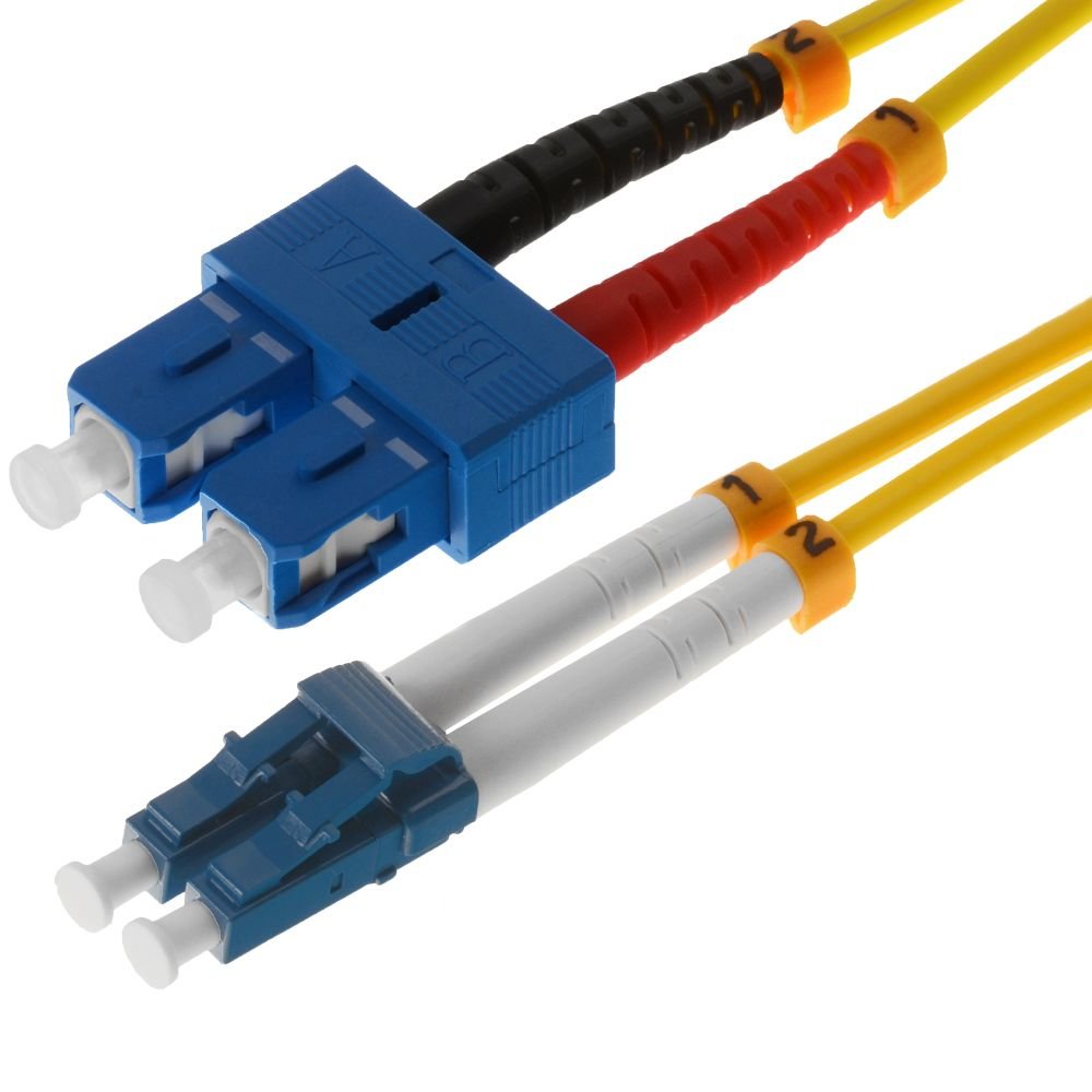 Helos Lwl Cable De Red Lc/Sc Duplex 9/125?M Os2 Amarillo 7,5m