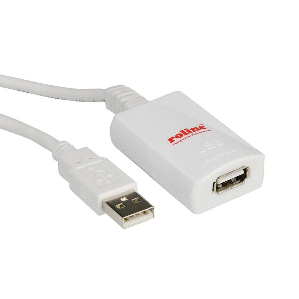 Roline Usb 2.0 Verlngerung Weiss 5m