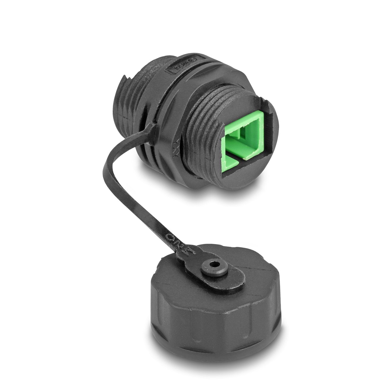 Delock 88032 Conector De Cable De Fibra Óptica Sc Simplex Hembra A Sc Simplex Hembra Con Tapa Protectora Impermeable