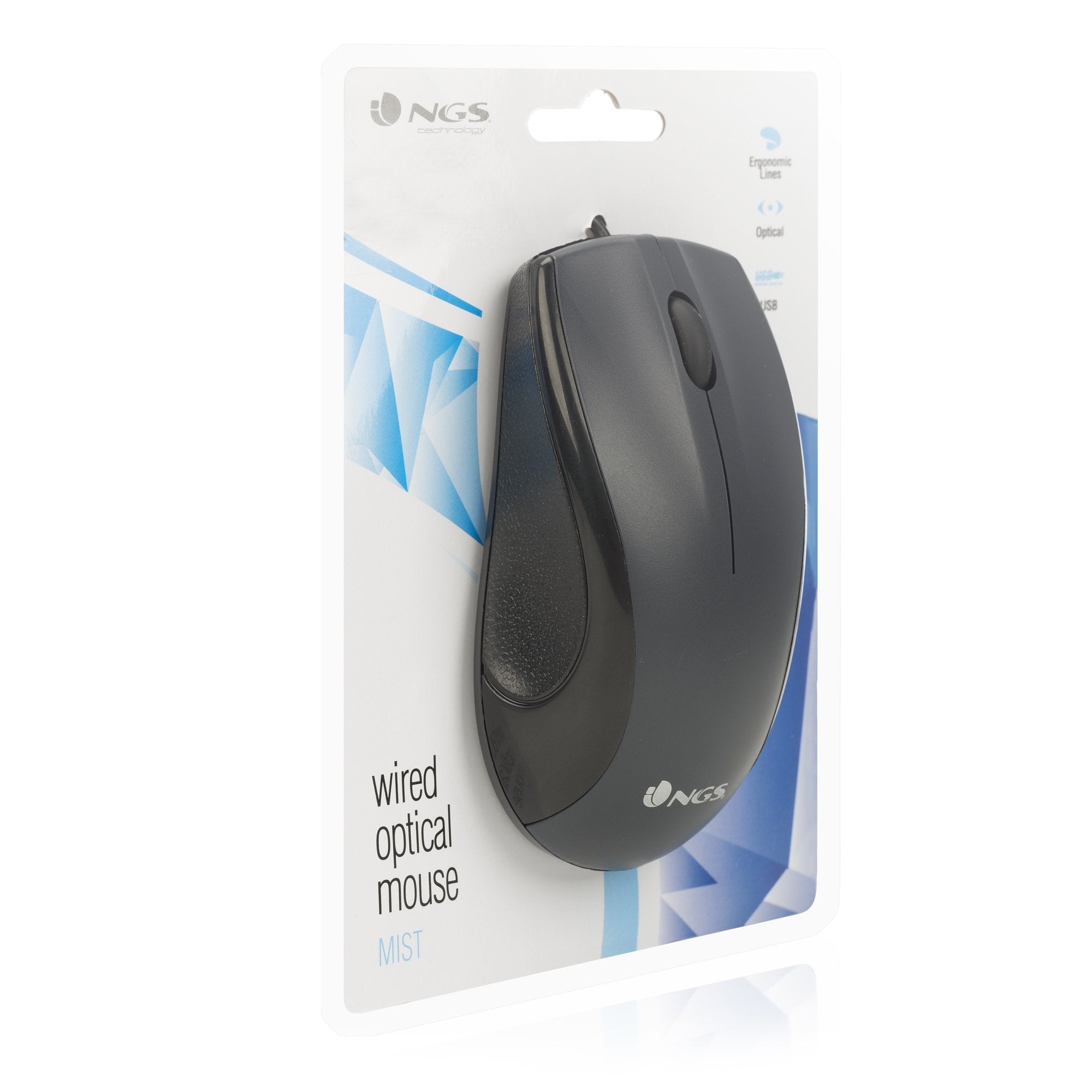 EAN 8435430603927 - NGS Black Mist ratón Oficina mano derecha USB tipo A Óptico 800 DPI imagen 6