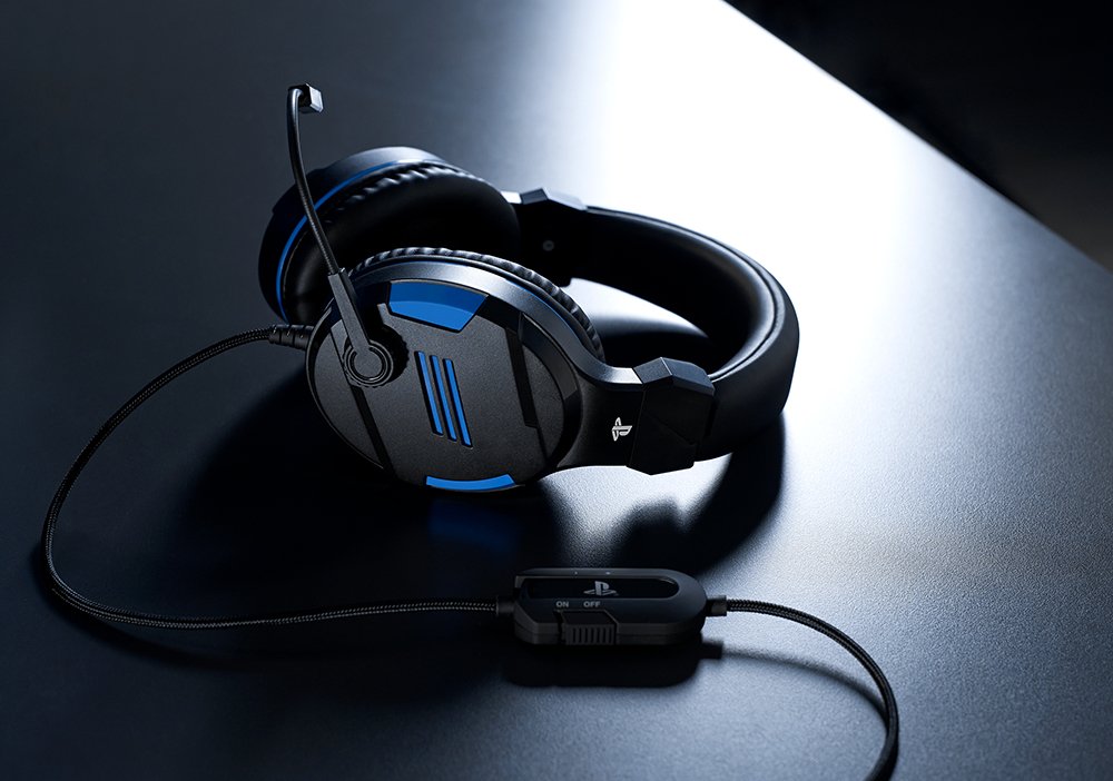 EAN 3499550371093 - Bigben Interactive PS4OFHEADSETV3 auricular y casco Auriculares Alámbrico Diadema Juego Negro, Azul imagen 6