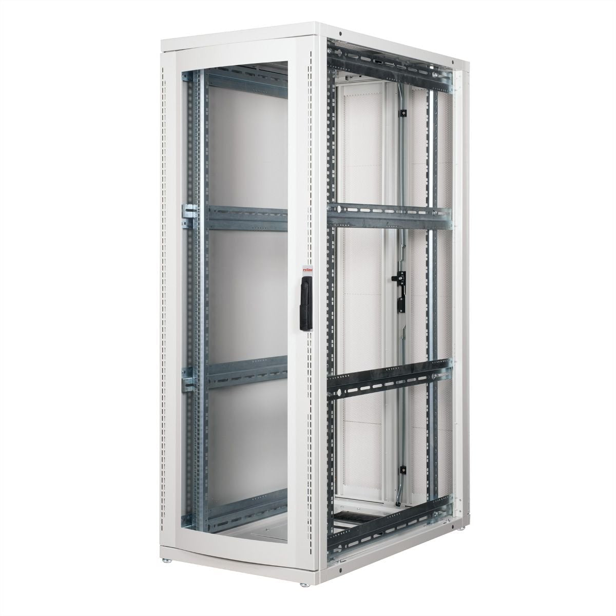 Roline 19-Zoll Serverschrank Pro 36 He, 600x1000 Bxt Grau Plexiglas