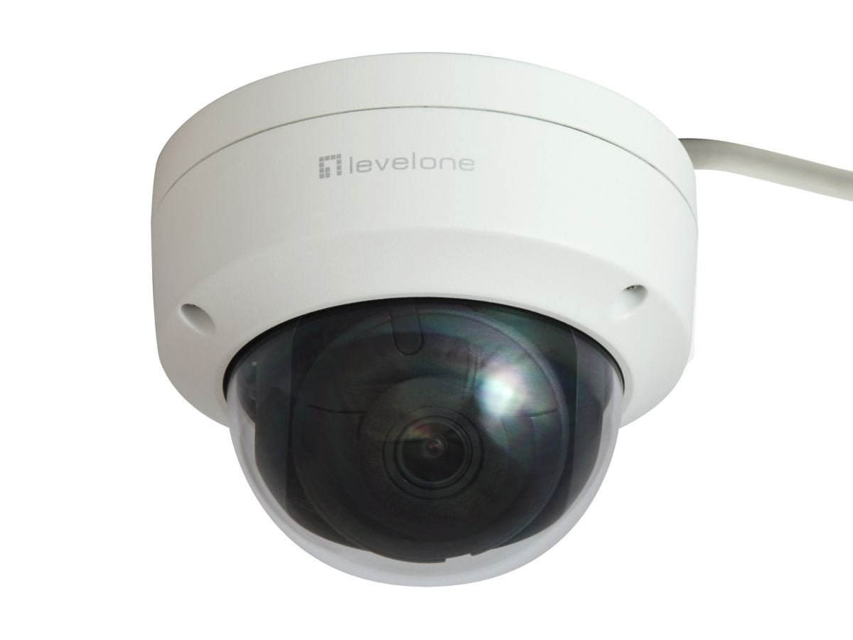 Levelone Ipcam Fcs-3404 Dome Out 6mp H.265 Ir 9w Poe
