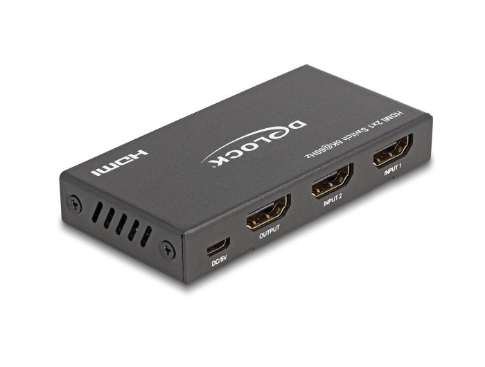 Delock Hdmi Switch 2 X Hdmi In A 1 X Hdmi Out 8k 60 Hz