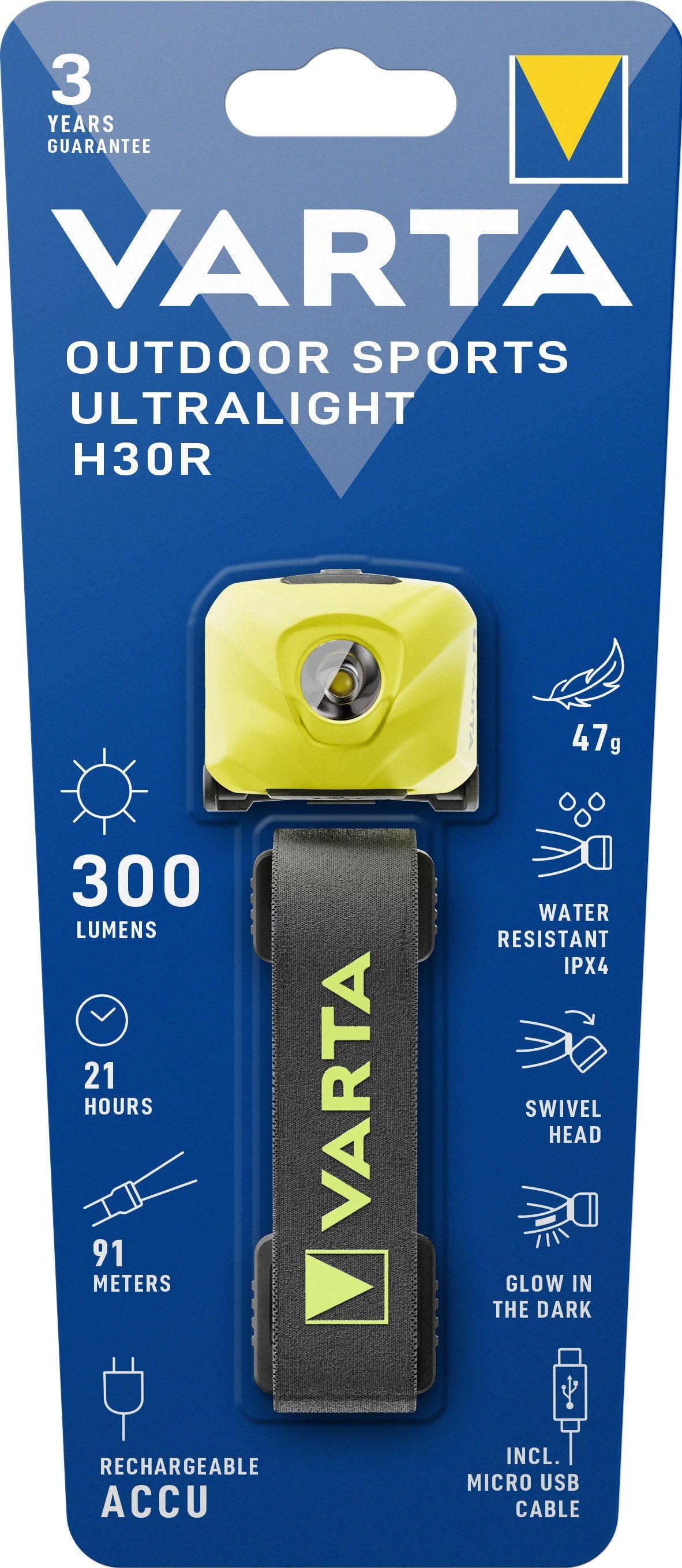EAN 4008496996988 - Varta OUTDOOR SPORTS ULTRALIGHT H30R Cal Linterna con cinta para cabeza LED imagen 3