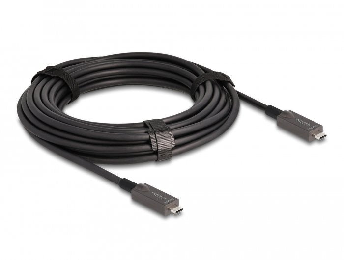 Delock Aktives Optisches Usb-C Video + Daten + Pd Cable 10 M