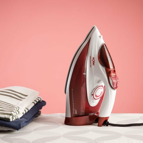 Pae Plancha Pv2040 Solac Optima Relieve 3100w Roja Y Blanca