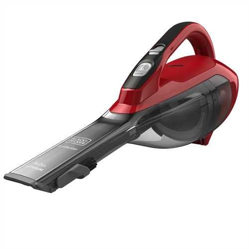 Aspirador De Mano Inalámbrico Black+Decker Dva315j-Qw En Color Rojo Potencia 10,8v Batería 1,5ah Litio