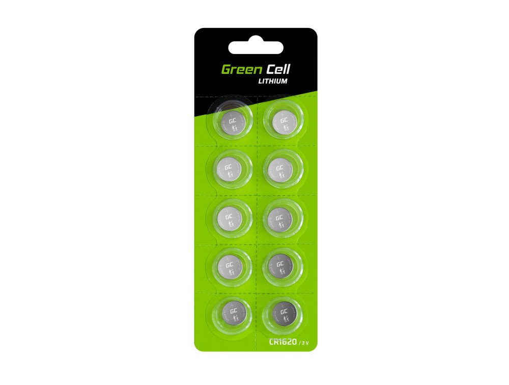 EAN 5903317225348 - Green Cell XCR03 pila doméstica Batería de un solo uso CR1620 Litio imagen 1