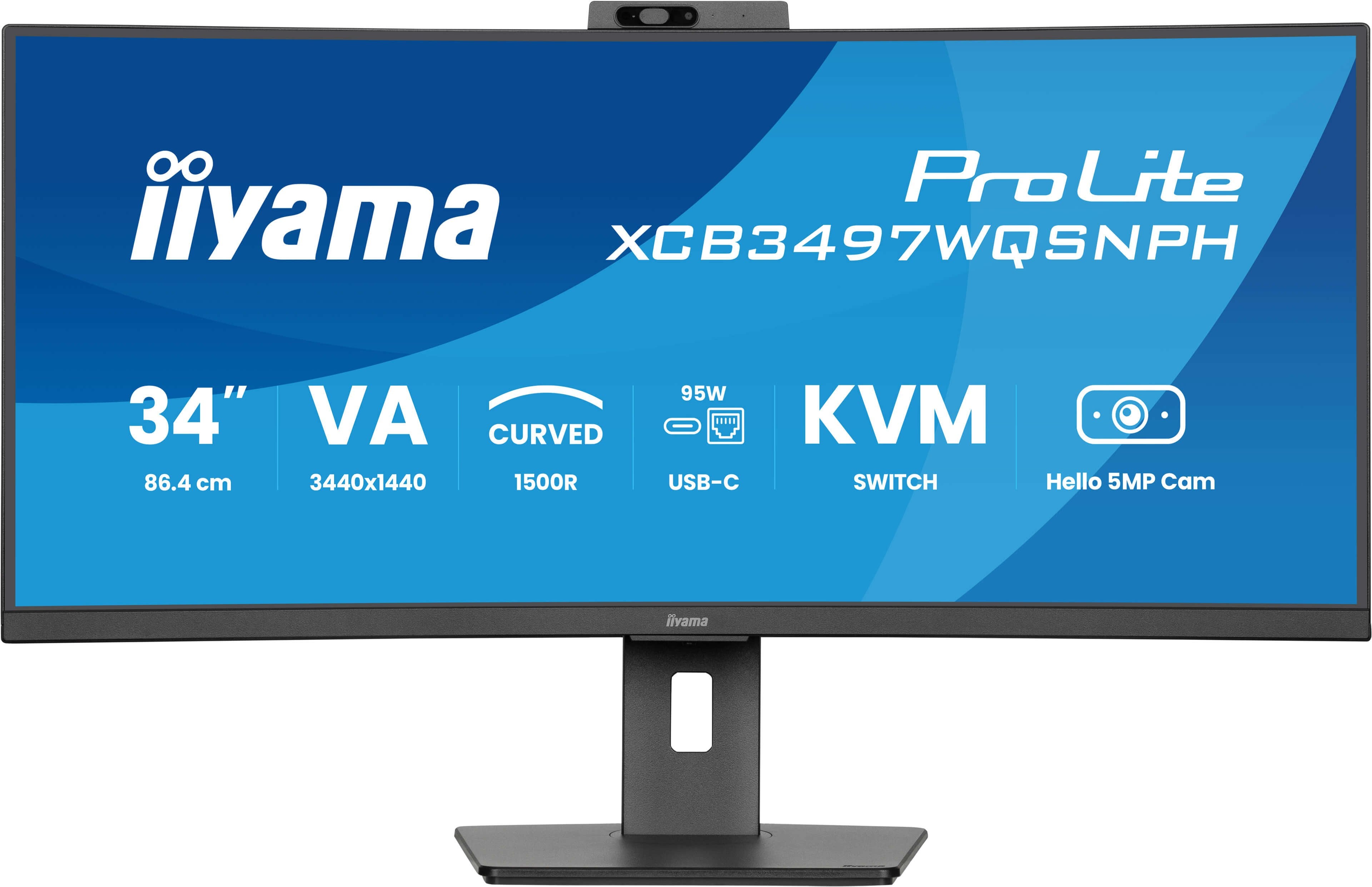 EAN 4948570125296 - iiyama ProLite XCB3497WQSNPH-B1 pantalla para PC 86,4 cm (34") 3440 x 1440 Pixeles UltraWide Quad HD LED imagen 1