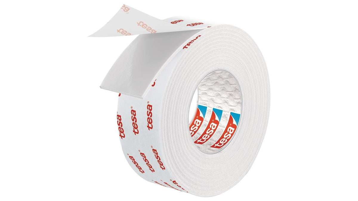 Línea De Montaje Tesa, 1,5m X 19mm, Para Papel Pintado Y Yeso, Hasta 10kg/M, Blanco